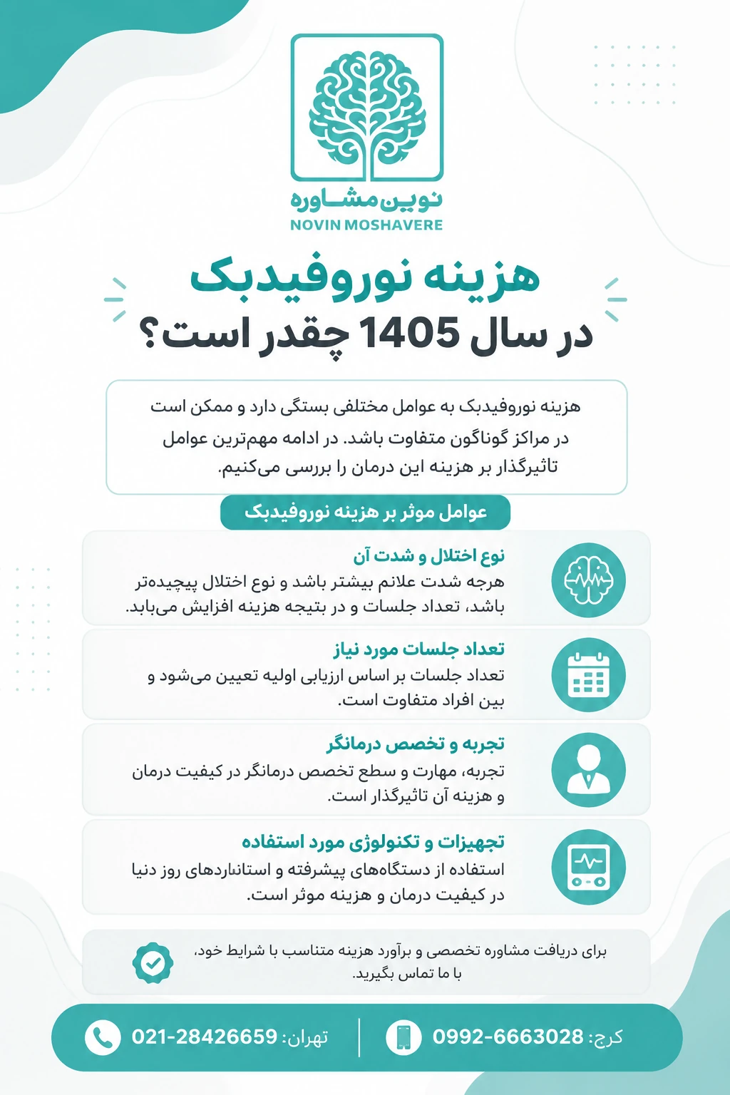 هزینه نوروفیدبک