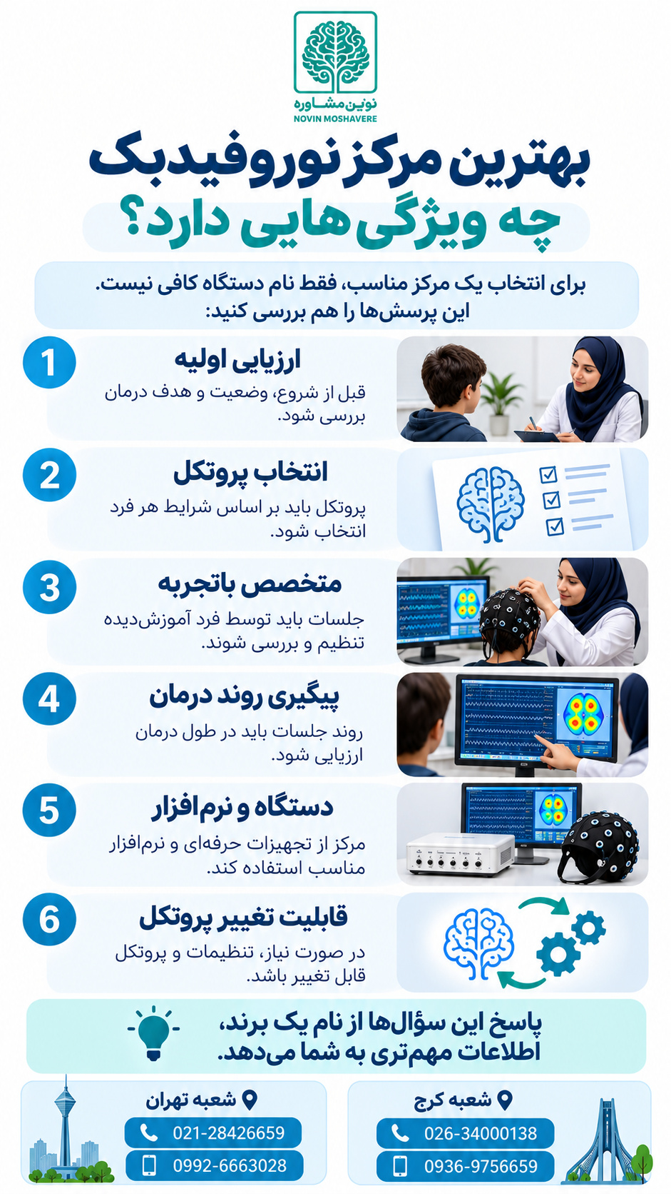 بهترین مرکز نوروفیدبک چه ویژگی هایی دارد؟